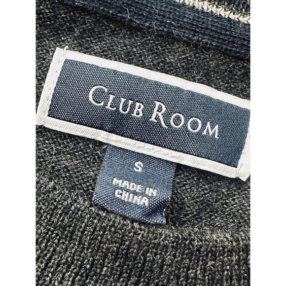 Men's Merino Wool Sweater Size Small Gray Classic Minimalist Lightweight Slim - Picture 2 of 8